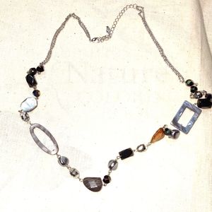 Latasha beads and stone necklace